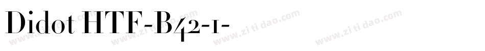 Didot HTF-B42-1字体转换